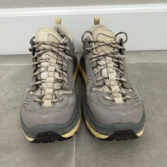Hoka One One Mens Size 8/Womens 9 Beige Comfort Sneaker Outdoor Hiking Shoes main image 6